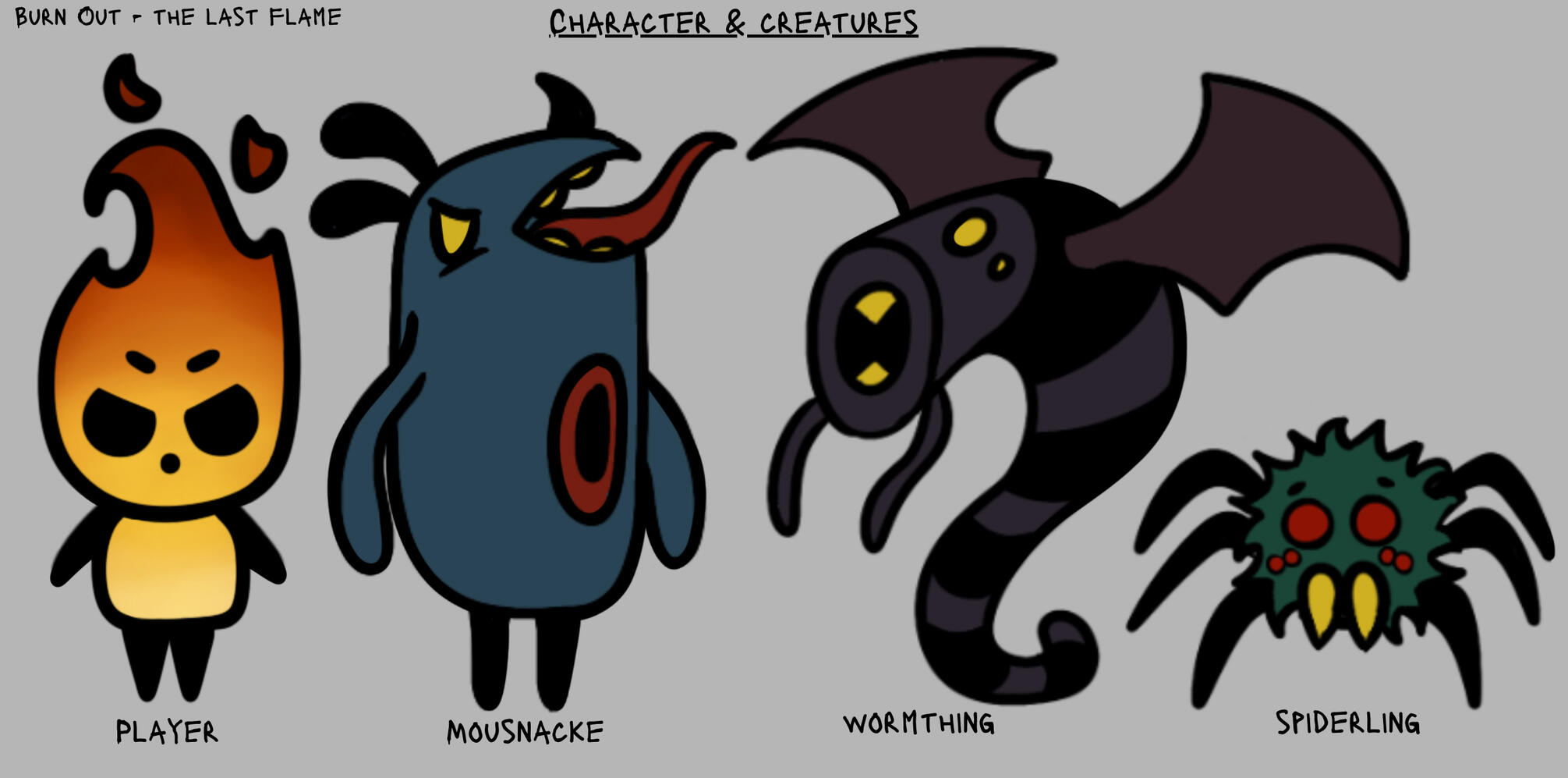 Player and Enemies Concept