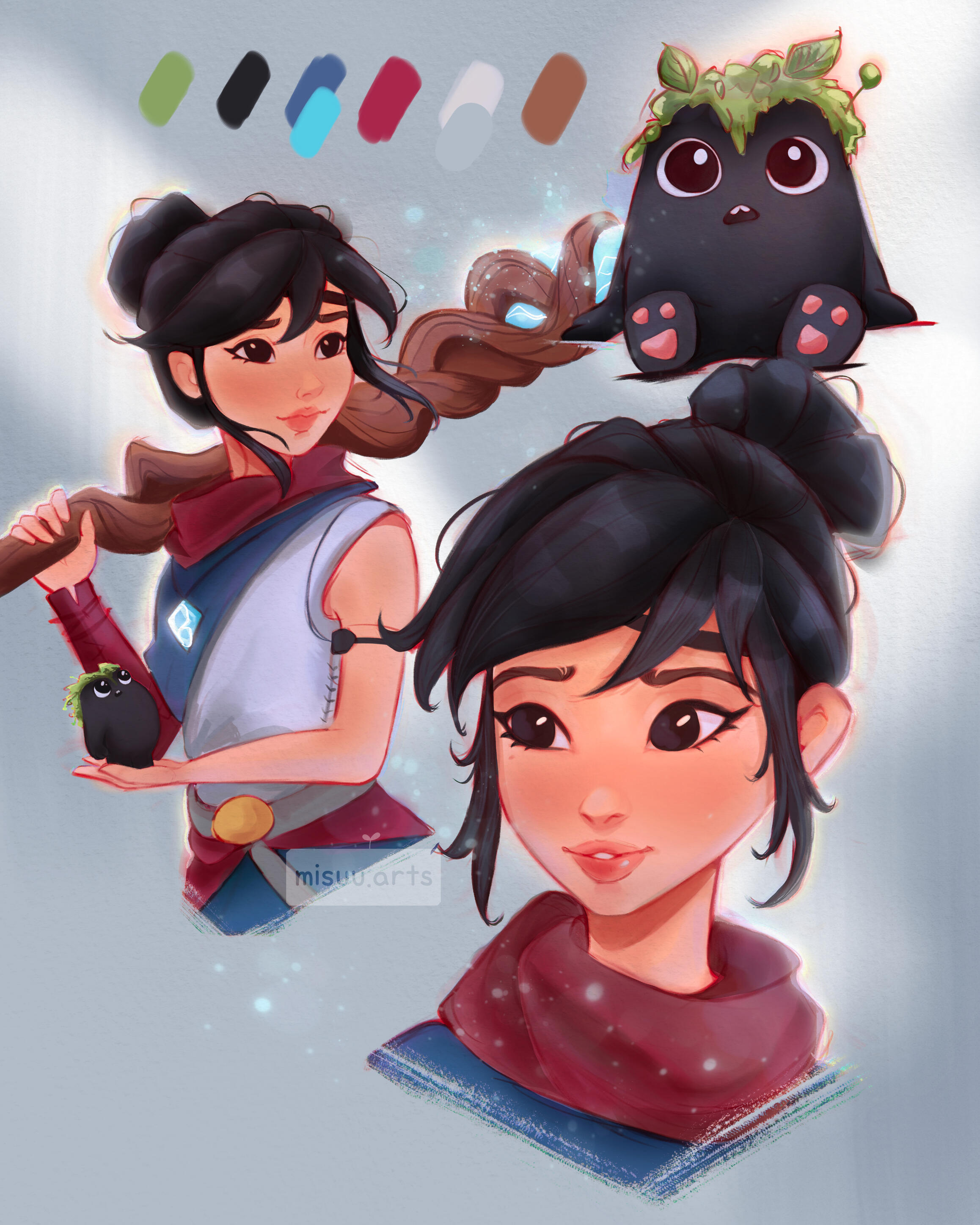 Stylized Fanart for Kena: Bridge of Spirits